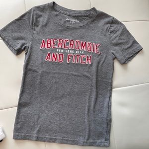 Abercrombie kids gray and red T-shirt